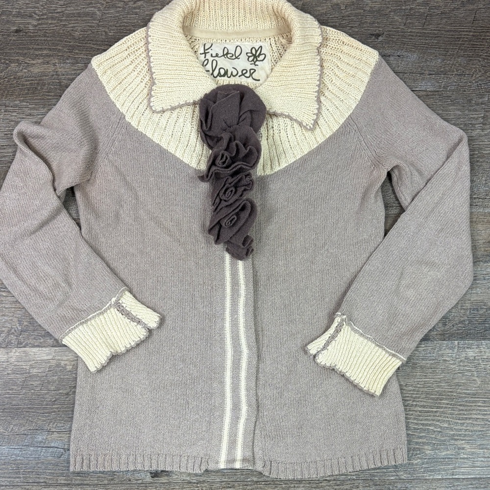 Anthropologie Field Flower Cardigan Size XS